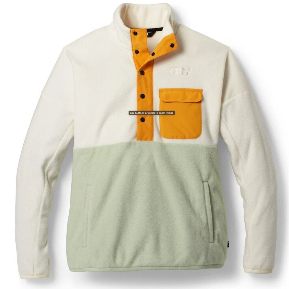 NWT Picture Organic Arcca White Fleece Pullover Jacket - Picture 8 of 9